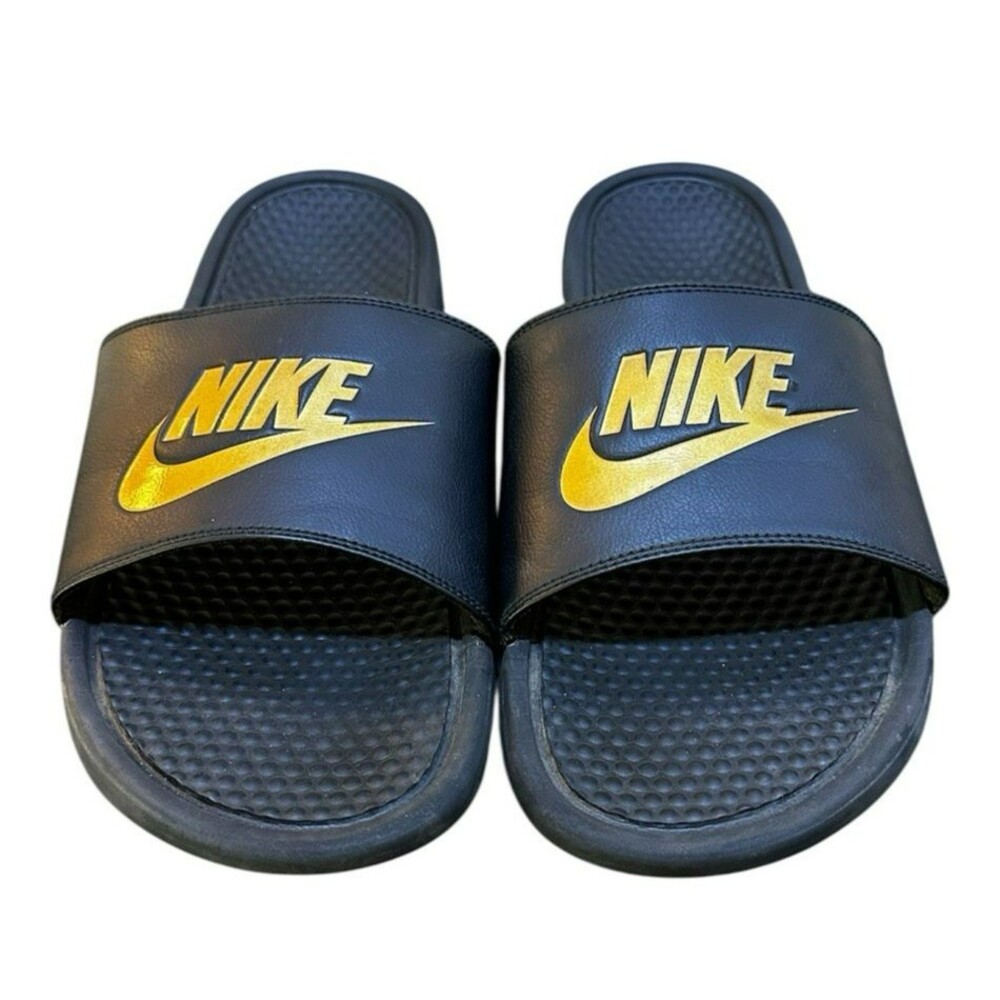 Nike Benassi Just Do It Slides Black  Men Size 15 - 343880-016